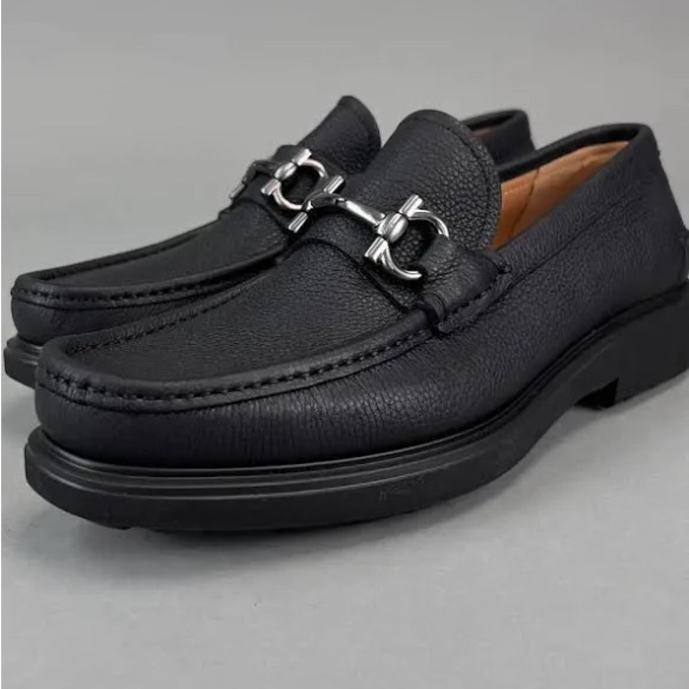 Salvatore Ferragamo Glasgow Black Shoes 7eee